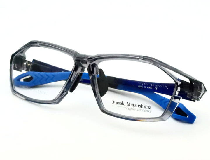 楽天市場】レンズつき マサキマツシマ メガネ MFS-138 2 クリアグレイ  