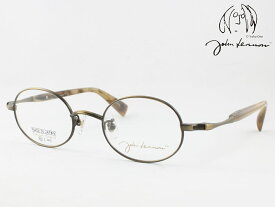 John Lennon ジョンレノン 日本製メガネフレーム JL-1119-3 度付き対応 近視 遠視 老眼鏡 遠近両用 オーバル 楕円 丸メガネ ラウンド 軽量 軽い チタン ジョン レノン Made in Japan 国産 クラシカル クラシック おしゃれ メンズ レディース レディス 鯖江のメガネ