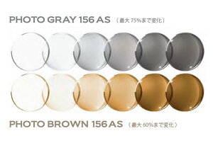 調光遠近両用レンズ 1.56内面設計 グレーorブラウン