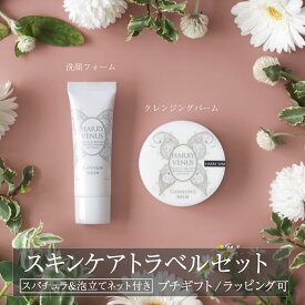【美ST掲載】 トラベルセット プチギフト クレンジングバーム ＆ プラチナウォッシュ 洗顔フォーム 洗顔料 敏感肌 乾燥肌 メイク落とし スキンケアセット エイジングケア 毛穴 くすみ 毛穴黒ずみ クレンジング 角栓 ハリーヴィーナス 毛穴ケア 毛穴汚れ 角質