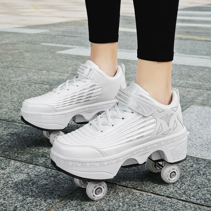 楽天市場 ローラーシューズ ローラースケート キッズ 大人 ローラーシューズ 子供 メンズ 靴 2way 女の子 スニーカー 通気性 ローラースケート ローラースニーカー 学生 カコイイ 送料無料 Atena 楽天市場店