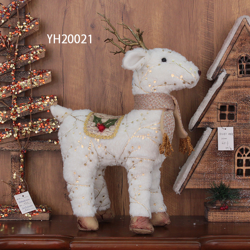 楽天市場】クリスマス 飾り トナカイ アルパカ 人形 鹿 ぬいぐるみ