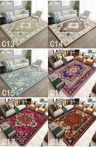 送料無料 トルコ民族風カーペット 大判 200×300 ラグ 洗える ラグマット トルコ 民族風 イミテーションカシア 滑り止め マット 絨毯 ラグカーペット シャギー 四季通用 長方形 じゅうたん ふ