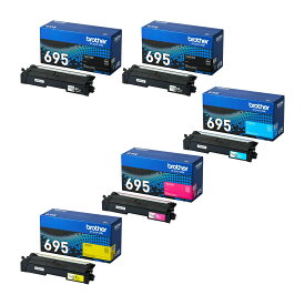 【純正品 4色5個セット】 ブラザー トナーカートリッジ TN695 BK×2/C/M/Y (ブラック×2/シアン/マゼンタ/イエロー)