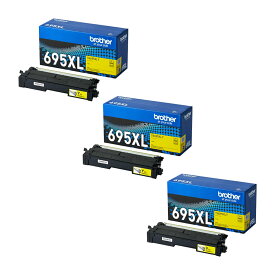 【純正品 3個セット】 ブラザー トナーカートリッジ TN695XL Y (イエロー)