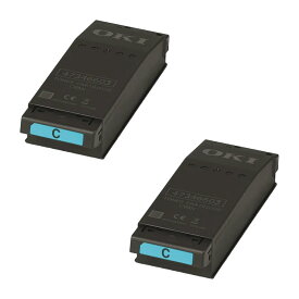 【純正品 2個セット】 沖電気工業 トナーカートリッジ TC-C4FC1 (シアン)