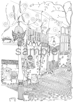 楽天市場 和紙を使った水彩ぬり絵シリーズ1 塗り絵 水彩 パステル 和紙専門卸 廻木商店