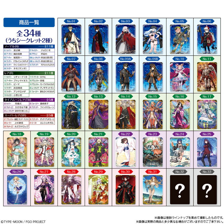 楽天市場】【10個バラ売り】バンダイ Fate/Grand Order ウエハース14 