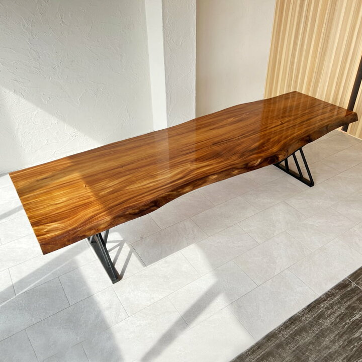 楽天市場】銘木屋 一枚板 テーブル ダイニングテーブル 応接テーブル  