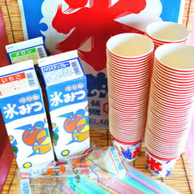 業務用かき氷機用 かき氷120人前セット ラムネ3本