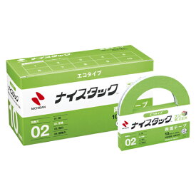 ニチバン ナイスタック［TM］エコタイプ NWBB-10ECO 12巻【日用品 日用品雑貨 文具 文房具 ぶんぐ ぶんぼうぐ 事務用品 事務小物 テープ セロハンテープ のり 接着剤 両面テープ ナスタックエコ ニチバン 】