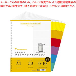 ラミネートタブインデックス 幅広 6山 LT3006F 1冊