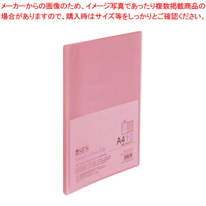 【まとめ買い10個セット品】クリアーファイル A4タテ 10ポケット 109991020 ピンク 1冊