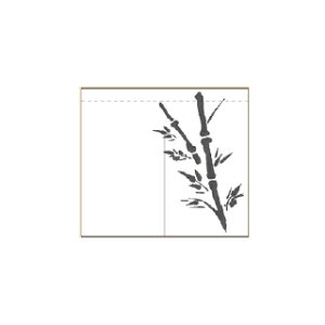 のれん 竹柄のれん 受注生産品品