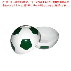 【まとめ買い10個セット品】 お子様ランチ皿 サッカーボール 小(仕切なし)YB-SRSG グリーン