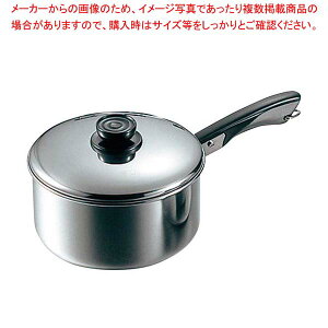 【まとめ買い10個セット品】MA 18-0 深型 ソースパン 片手 18cm【 ih用ソースパン IH対応おしゃれソースパン 業務用ソースパン スープ鍋 お味噌汁鍋 ソース鍋プロ愛用 】