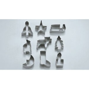 y܂Ƃߔ10Zbgizy 18-8 Xmas NbL[Jb^[ 9pcs 100022 zy ~[ ٓ  HX z y o^C  z