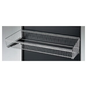 【まとめ買い10個セット品】 ワイヤーバスケットセット 3段可変式 KZブラック用 W120cmタイプ D45cm 61-28-9-4 【メーカー直送/代金引換決済不可】【店舗什器 パネル 壁面 店舗備品 仕切 棚】