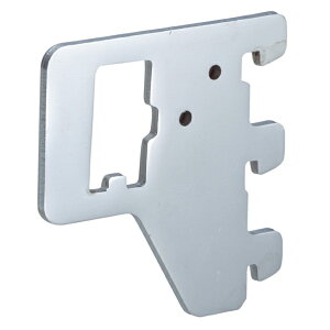 【まとめ買い10個セット品】 ミニ角バー(14×24mm角)用貫通式ブラケット クローム D3.5cm 61-751-65-1 【店舗什器 パネル ディスプレー 棚 店舗備品】