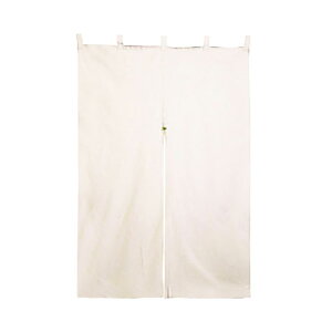 【まとめ買い10個セット品】無地のれん(半間) 生成 61-397-12-2 【 店舗什器 小物 ディスプレー POP ポスター 消耗品 店舗備品 】