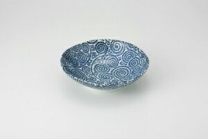 和食器 古染タコ唐草 六兵5.5浅鉢 37K060-26 まごころ第37集 【卸問屋名調 おしゃれ 食器 テーブルウェア 業務用 居酒屋 レストラン 喫茶店 ホテル 家庭用】