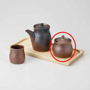 和食器 黒信楽 辛子入 37K449-44 まごころ第37集 【卸問屋名調 おしゃれ 食器 テーブルウェア 業務用 居酒屋 レストラン 喫茶店 ホテル 家庭用】