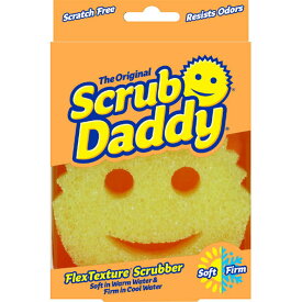 スクラブダディ イエロー入荷しました！【メディアで大人気！アメリカで大人気のスポンジ「Scrub Daddy」が日本上陸!水の温度によってスポンジの硬さが変化。冷たい水で濡らすと硬くなり、お湯で濡らすと柔らかくなる不思議なスポンジ】 [TG99]