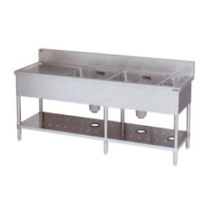 業務用 マルゼン 2槽ゴミ入水切シンク BSGM2-186R 【メーカー直送/後払い決済不可】【二層シンク 厨房 二層式シンク ステンレス流し台 業務用 ステンレスシンク 業務用流し台 キッチンダブル