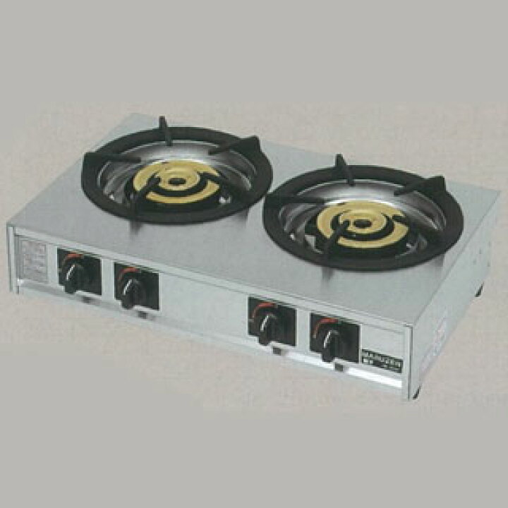 楽天市場】マルゼン ガステーブルコンロ 親子 M-222C LPG(プロパンガス  