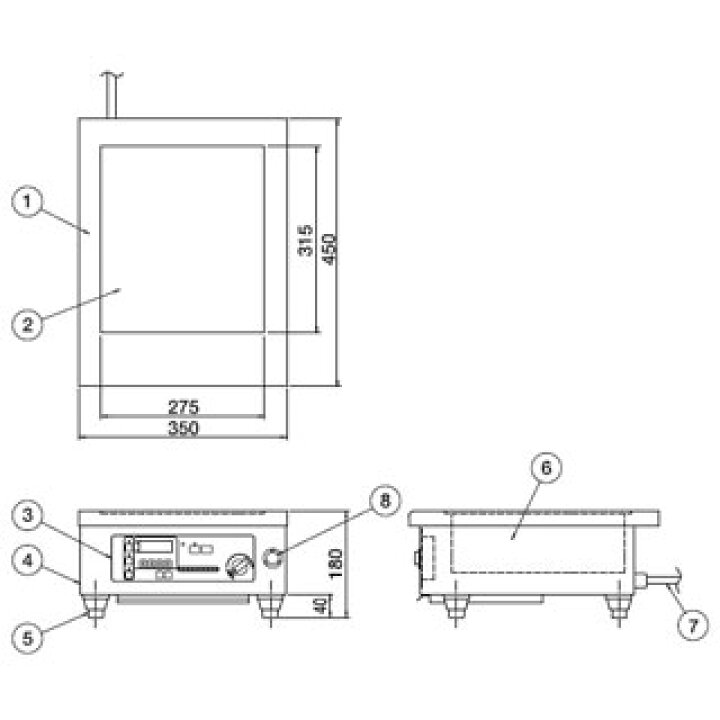楽天市場】押切電機 卓上型 電磁調理器 OHC-2500 350×450×180【 押切  