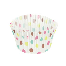 パール金属 ベイクイージー 紙製カップケーキ焼型75mm(ドット)(50枚入) 【 バレンタイン 手作り 】