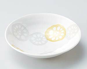 和食器 カ053-108 黄れんこん5.0浅鉢【卸問屋名調 おしゃれ 食器 テーブルウェア 業務用 居酒屋 レストラン 喫茶店 ホテル 家庭用】