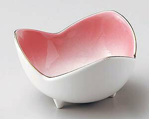 和食器 ロ070-418 ピンク三山小鉢(小)【卸問屋名調 おしゃれ 食器 テーブルウェア 業務用 居酒屋 レストラン 喫茶店 ホテル 家庭用】