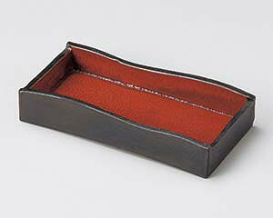 【まとめ買い10個セット品】和食器 カ125-098 ジャパネスク長角突出皿小【キャンセル/返品不可】