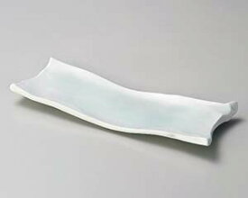 【まとめ買い10個セット品】和食器 ア158-098 青白磁ちぎり長皿【キャンセル/返品不可】