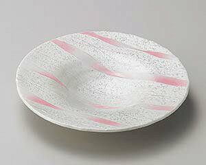和食器 ミ198-057 ピンク一珍帽子型和皿