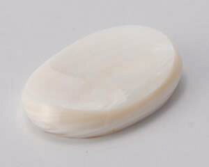 【まとめ買い10個セット品】和食器 ワ292-158 シェル箸置オーバル パール【キャンセル/返品不可】