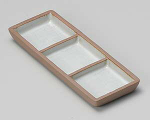 和食器 ロ305-298 赤土粉引き三品皿【卸問屋名調 おしゃれ 食器 テーブルウェア 業務用 居酒屋 レストラン 喫茶店 ホテル 家庭用】