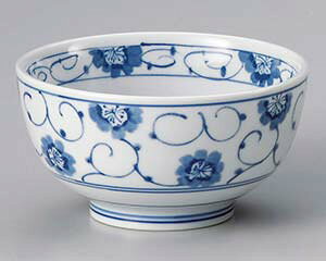 【まとめ買い10個セット品】和食器 ヨ342-268 染付優花5.0京丼【キャンセル/返品不可】