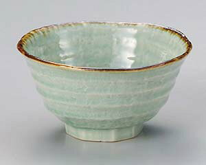 【まとめ買い10個セット品】和食器 ト350-098 翠玉ロクベ茶碗(小)【キャンセル/返品不可】