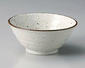 【まとめ買い10個セット品】和食器 ハ355-288 白唐津4.8反和丼【キャンセル/返品不可】