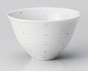 【まとめ買い10個セット品】和食器 ユ367-418 紅 ドット飯碗(小)【キャンセル/返品不可】