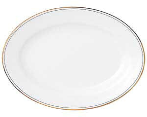 ヤ570-088 親子金線 玉10インチプラター【卸問屋名調 おしゃれ 食器 テーブルウェア 業務用 居酒屋 レストラン 喫茶店 ホテル 家庭用】