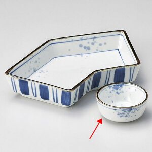 【まとめ買い10個セット品】和食器 ミ013-228 染付吹墨 丸千代口