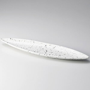 和食器 ワ129-078 白斑点リーフディッシュ26cm 小【卸問屋名調 おしゃれ 食器 テーブルウェア 業務用 居酒屋 レストラン 喫茶店 ホテル 家庭用】
