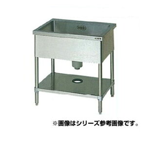 マルゼン 一槽シンク BG無 W600×D450×H800〔BS1X-064N〕 【メーカー直送/後払い決済不可】【1槽シンク 簡易 流し 流し台 業務用 ステンレスシンク キッチンシンク ステンレス製】