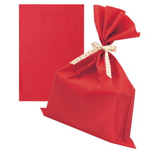 【まとめ買い10個セット品】無地 梨地ギフトバッグ レッド 24×36 20枚 61-549-51-1 【 店舗什器 小物 ディスプレー ギフト ラッピング 包装紙 袋 消耗品 店舗備品 】