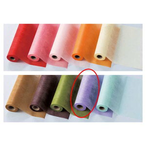 【まとめ買い10個セット品】ショート不織布ロール モーブ 61-282-7-9 【 店舗什器 小物 ディスプレー ギフト ラッピング 包装紙 袋 消耗品 店舗備品 】
