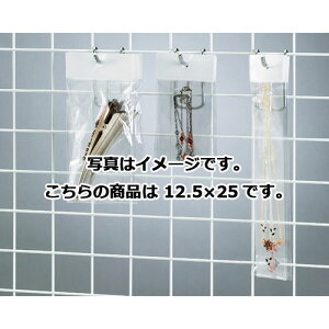 透明袋 ヘッダー付き 12.5×25 100枚 61-291-8-29 【 ラッピング用品 透明袋 透明袋 透明袋 ヘッダー付き 】【店舗什器 小物 ディスプレー ギフト ラッピング 包装紙 袋 消耗品 店舗備品】