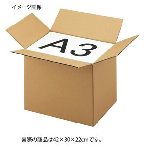 ダンボールケース 42×30×22cm 30枚 61-318-1-31 【店舗運営用品 梱包用品 ダンボール・梱包ケース ダンボールケースA5・B5・A4・B4・A3・B3 店舗什器 小物 ディスプレー ギフト 包装紙 袋 店舗備品】